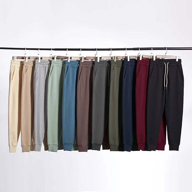 

Wholesale Custom Logo 100% Cotton Men Jogger Track Pants Mens Gym Sweatpants