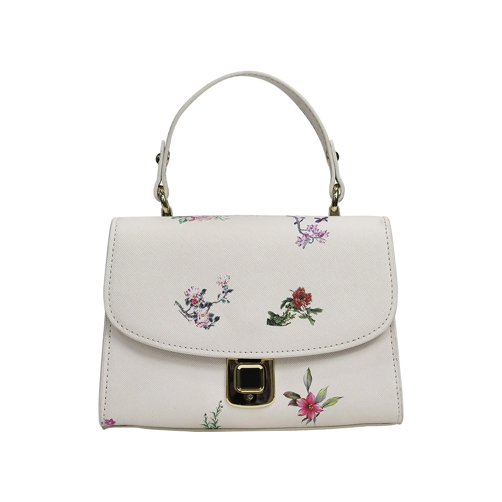 

Chinese Style Wholesale Price Handbags Pu Leather Hand bag Smart Fingerprint Woman Handbag Manufacturer In China, White