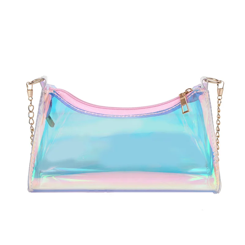

Summer New Cross-border Laser Symphony Transparent TPU Fashion Casual Trendy Cool Women's Messenger Bag