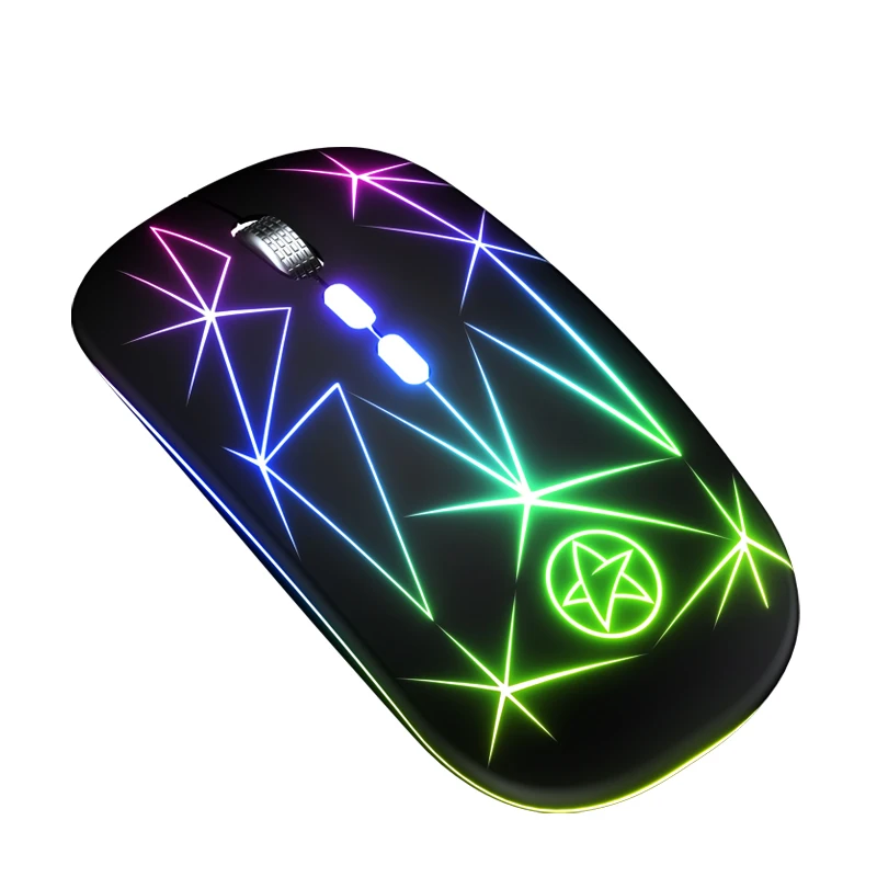 

A20 Thin Slim 2.4G Optical Computer RGB Gaming MICE Rechargeable Wireless Mouse Portable