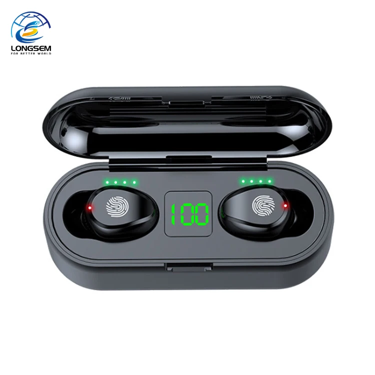 

2020 New Arrivals True Wireless Stereo Earpiece Earphone BT 5.0 Wireless TWS Earbuds F9