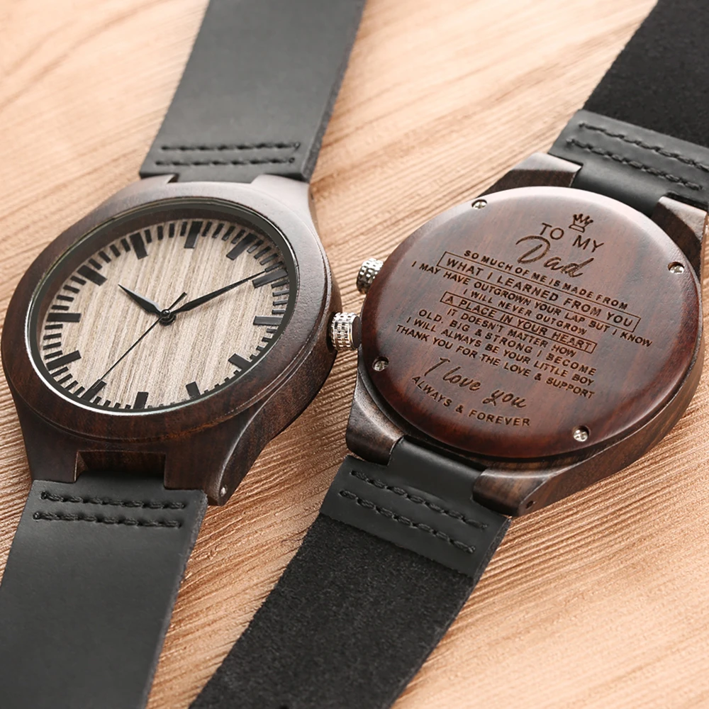 

Wholesale Design Your Own Brand Wood Watch Oem Custom Logo, Coffee color