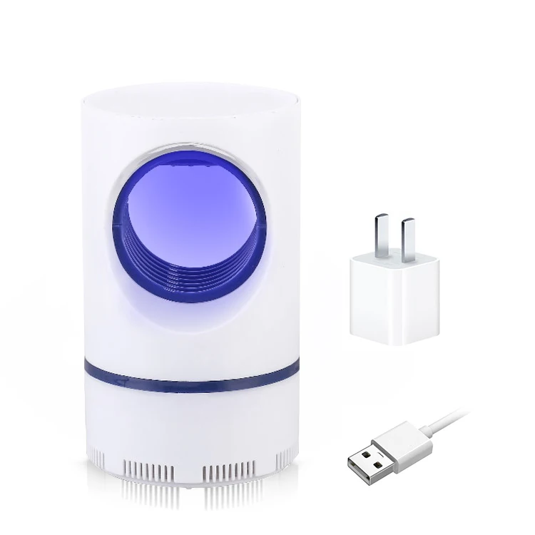 

Pest Control Usb Mini Led Night Light Insect Mosquito Kill Lamp With Eu Us Adapter, White