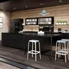 Vermonhouzz Modern Black Cool Shining Glass Kitchen Cabinets Especially for American Style Customer Kitchen