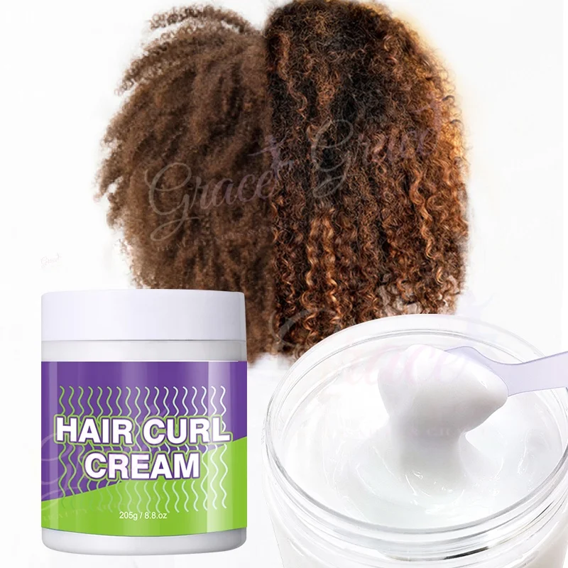 

Private Label Organic Hair Styling Strong Hold Moisturizing & Defining Hair Curl Cream