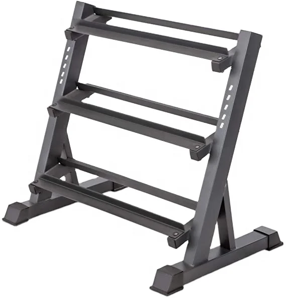 

wholesale hot sale hex vertical dumbbell rack 3tier Gym Dumbbell Weight Rack Storage Stand adjustable dumbbell rack, As picture
