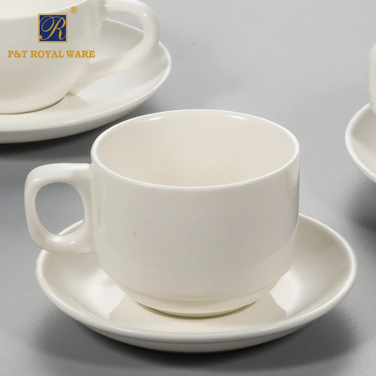 

P&T Royal Ware Cappuccino Cup Ceramic Porcelain Cups, White