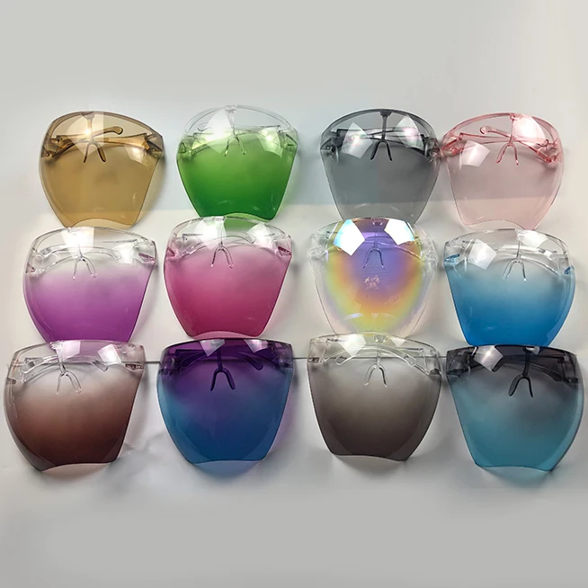 

New Kitchen Cooking Transparent Glasses Frame Anti Fog Plastic Face Screen Cover Faceshield