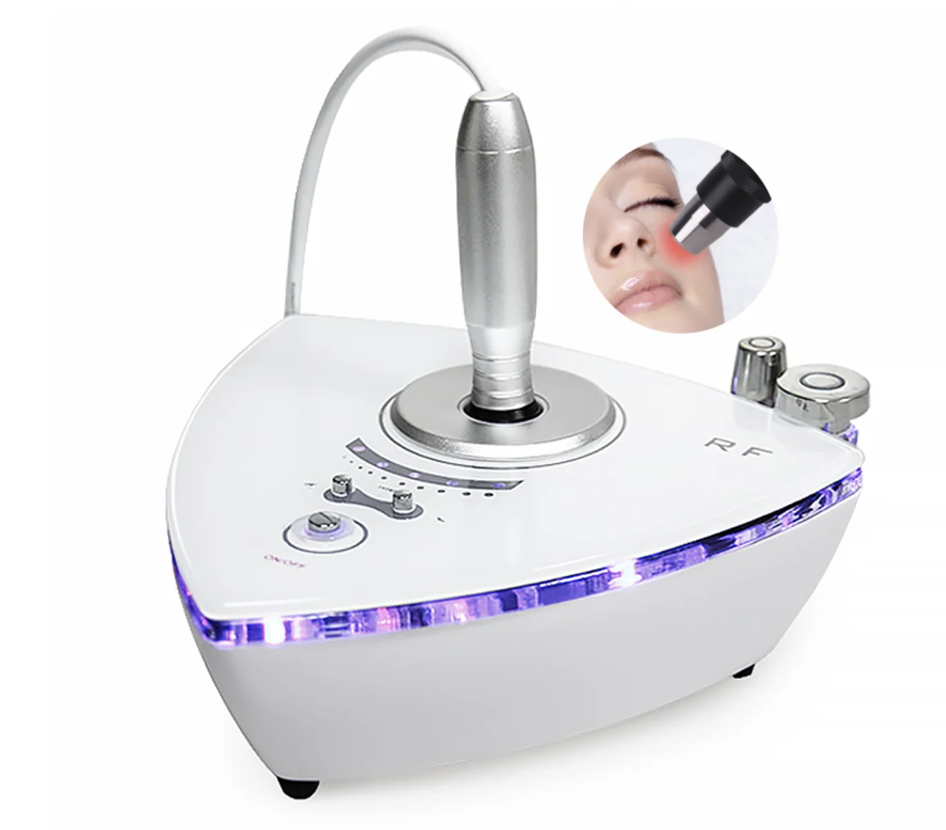 

2021 EMS beauty device machine home use Anti-wrinkle eye rf beauty device for home use, White