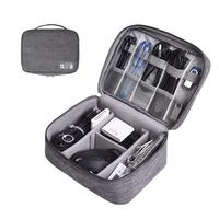 

Electronics Organizer Travel Waterproof Digital Accessories Storage Bag for Portable Charger, Cables, Earbuds, Ipad Mini