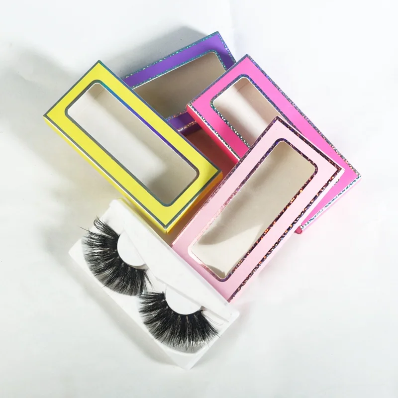 

Create your own brand factory wholesale 3d mink faux eyelashes fakelashes 25mm mink eyelash cases