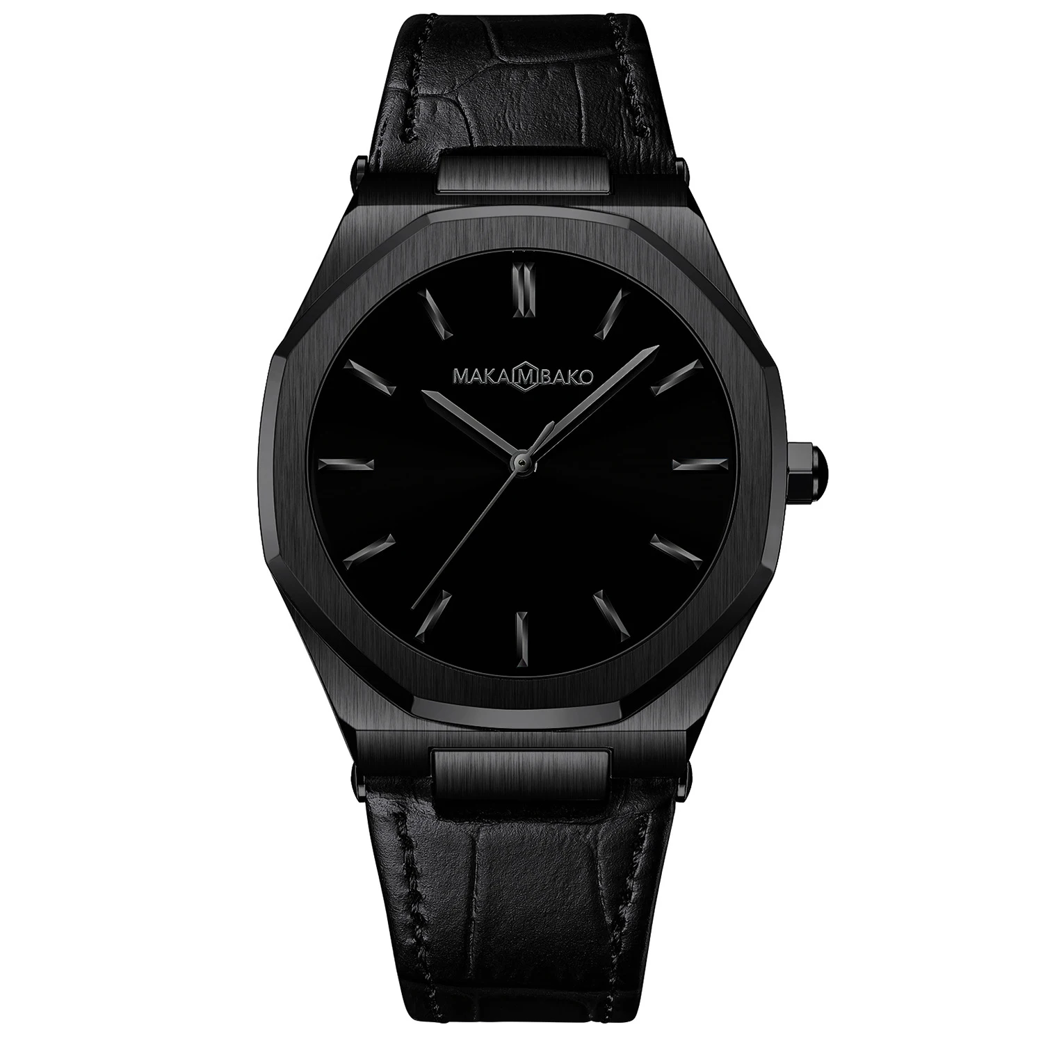 

Dropshipping new Japanese Movement Men's Watch Leather Strap Casual Trendy Waterproof Watch, Customized