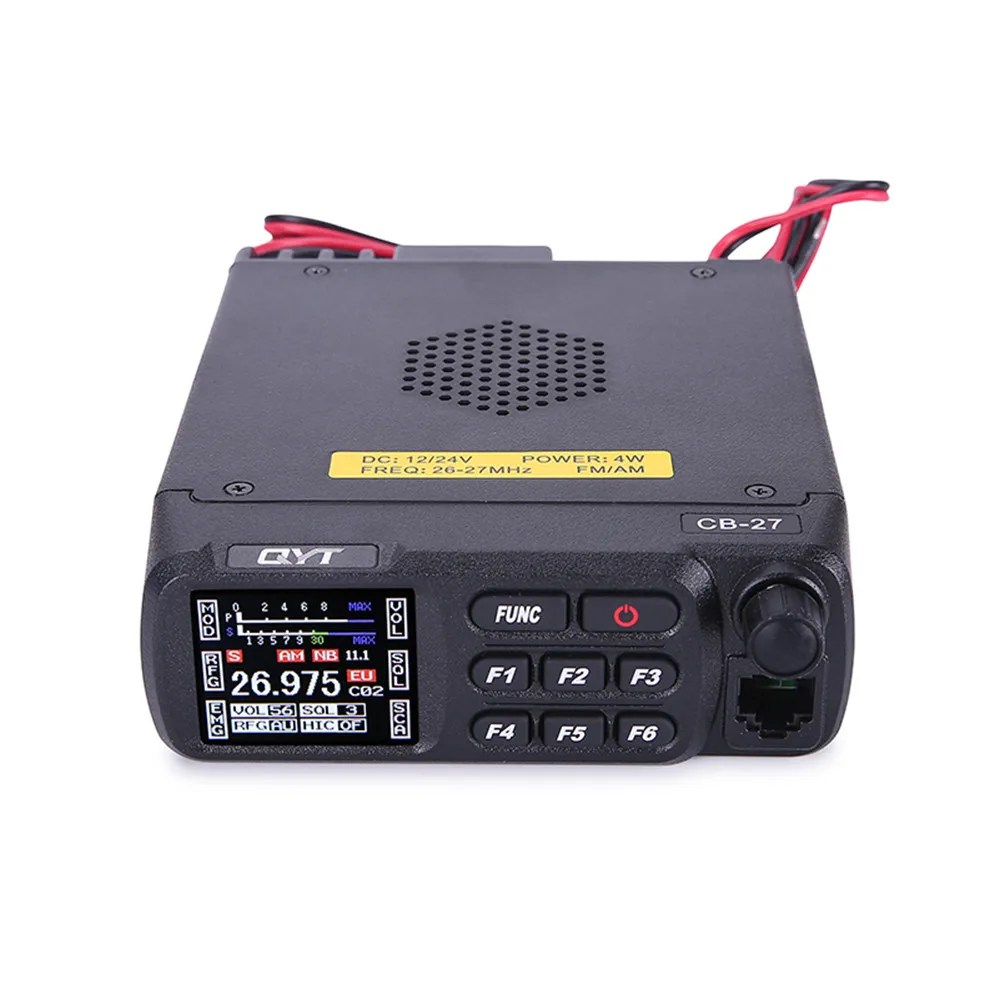 Qyt Cb27 Cb Radio 26.96527.405mhz Am/fm 12/24v 4 W Lcd Screen