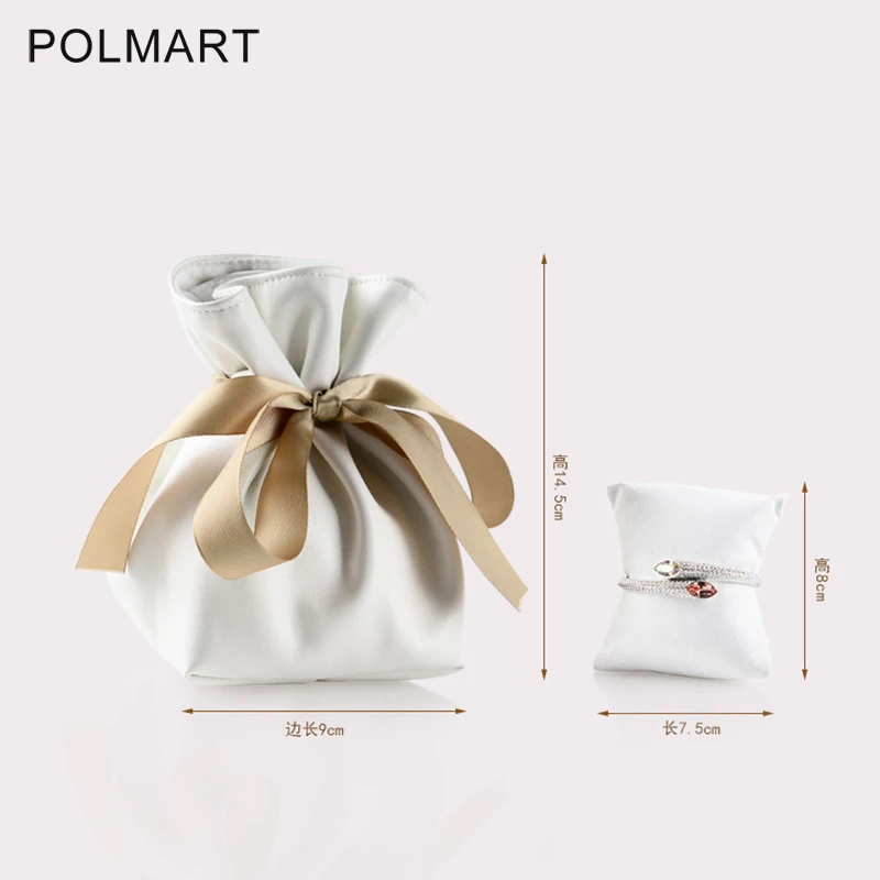 

Custom Jewelry Packaging Printed Logo Velvet Drawstring Bag Suede Jewelry Pouch, Customized color