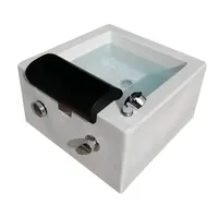 

Glass fiber SPA square sink pedicure basin fiberglass pedicure bowl massage footbath foot tub