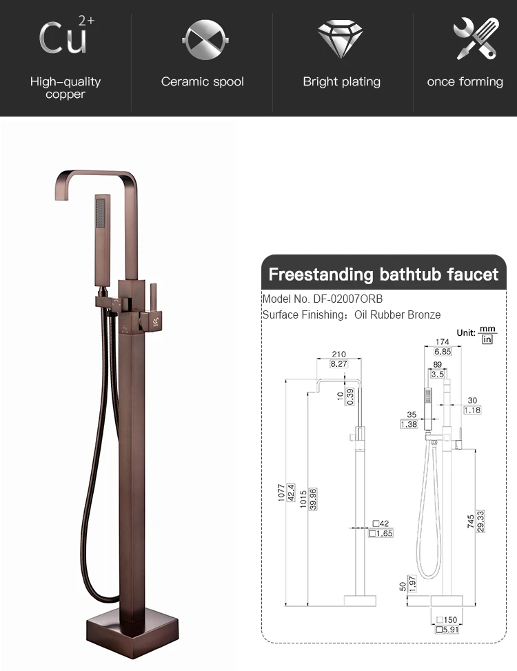 Tub Freestanding Stand Alone Bath Shower Idea Store Bathtup Mixer Tap