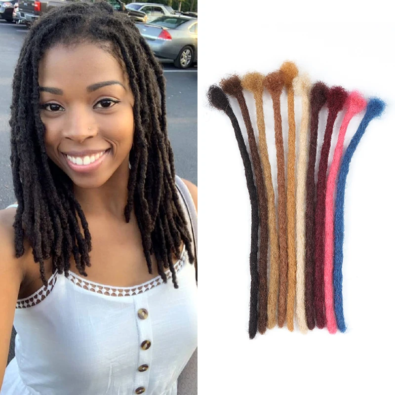 

VAST wholesale drop shipping natural dreadlock extensions locks entension 0.4cm micro loc extensions human hair extension locs