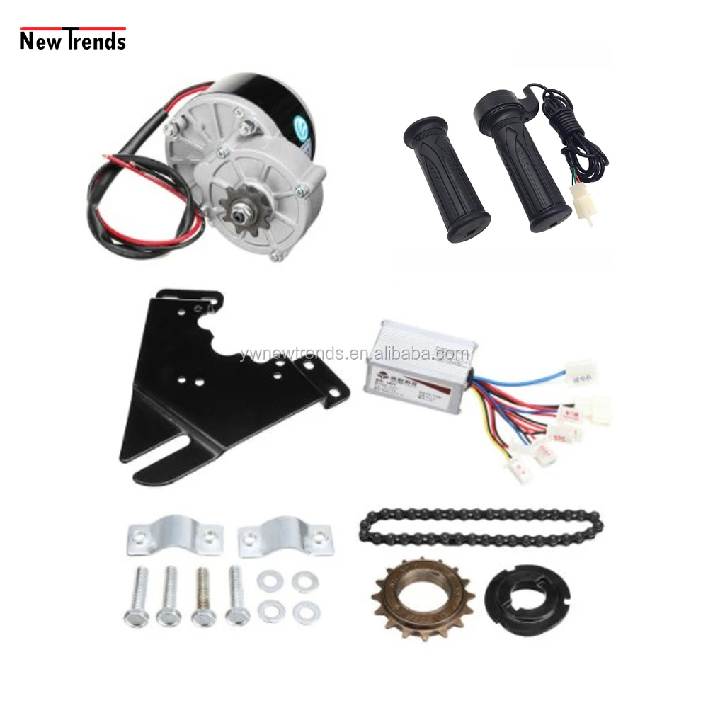 

Hot Sale MY1016 Z2 24V 250W Electric Bicycle Electric Brushed DC Motor with Controller Throttle Conversion Kit