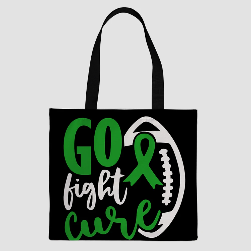 

Factory price customized design Football pattern eco friendly foldable shopping tote bag