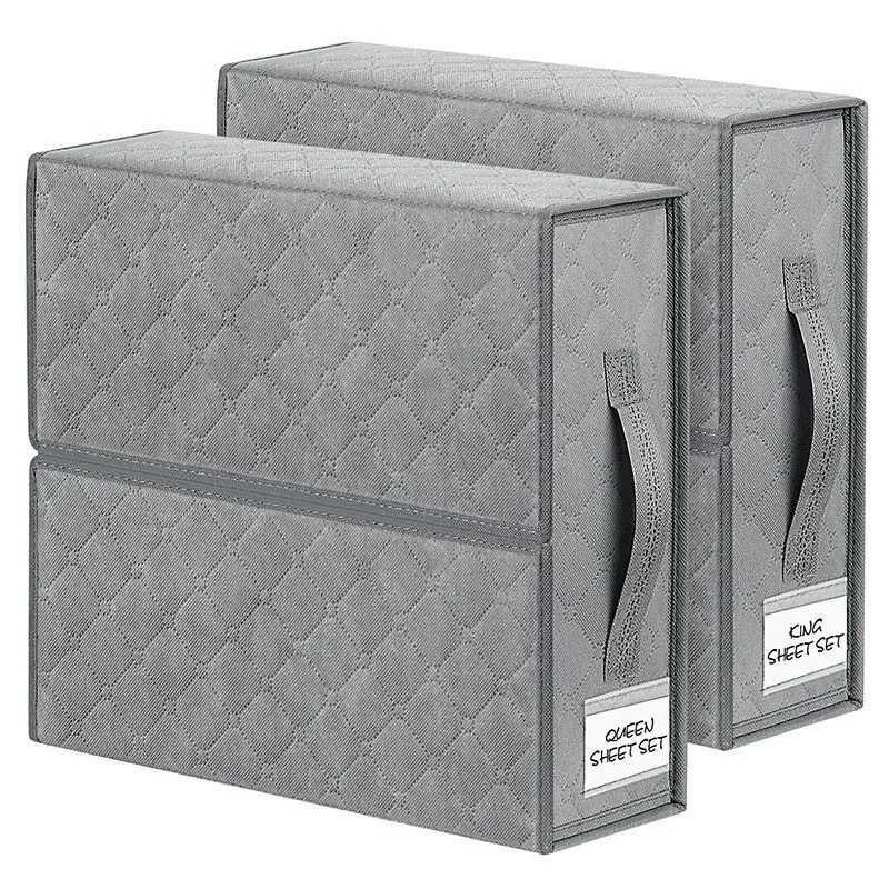 

Non-woven Foldable Sheets Clothing Closet Storage Box Dustproof Storage Box With Cover Storage Box.