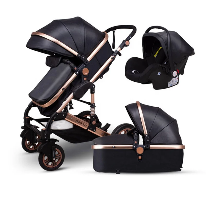 

Fast Shipping foldable cheap baby stroller 3 in 1 luxury baby pram strollers walkers with car seat, Black;brown;white;grey;red;blue;customized
