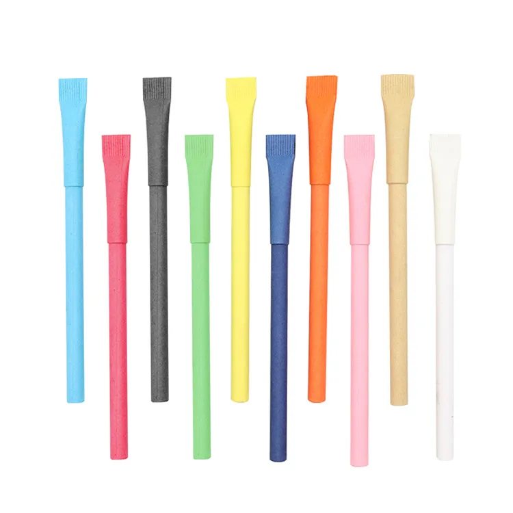 Full Paper Stick Custom Pen Stylus Environmentally Friendly Recycling