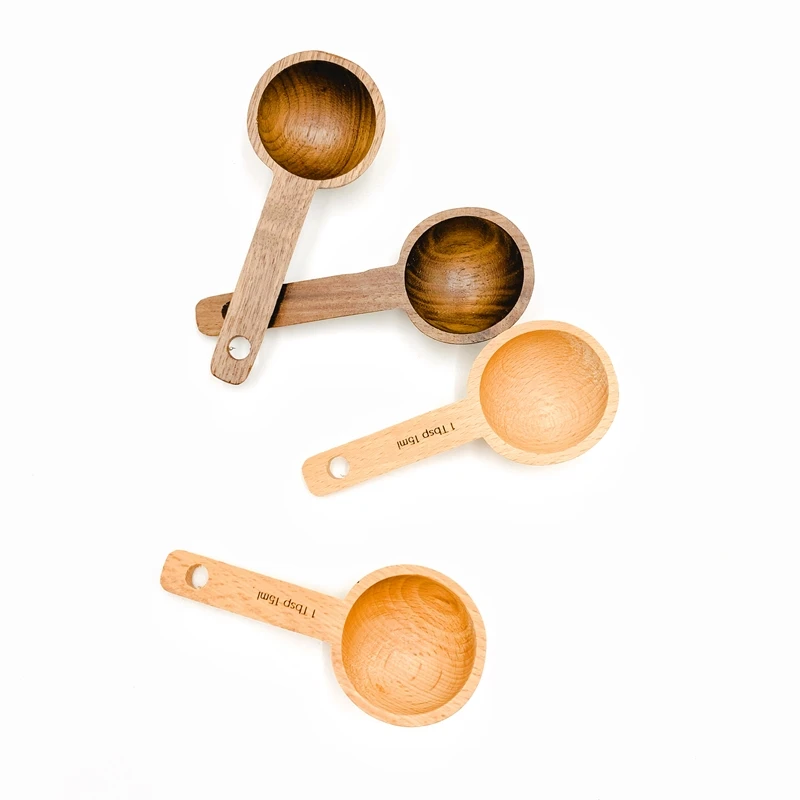 

Home Kitchen Utensil Accessories bamboo tea spoon coffee Scoop Long Handle Seasoning Measure Wood Spoon