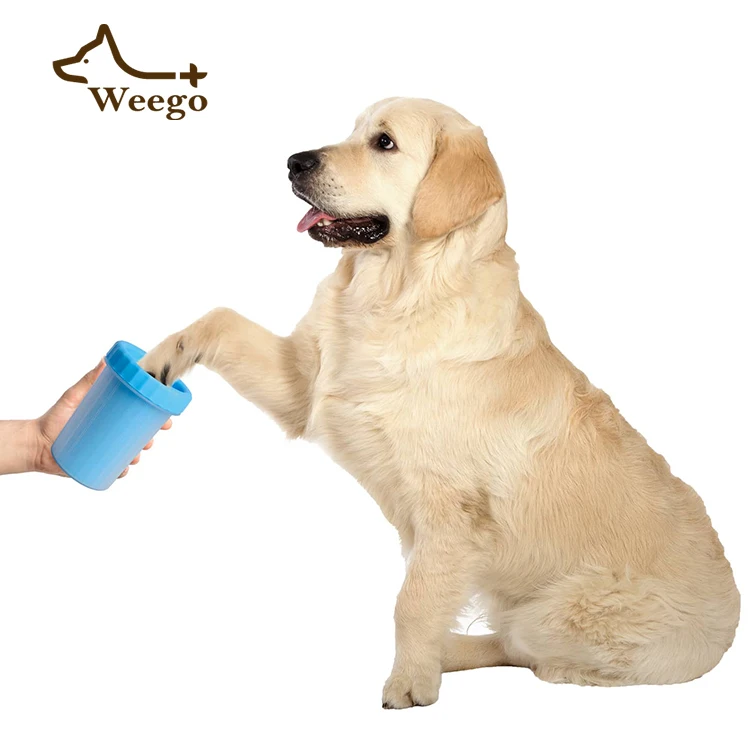 

Weego high quality cleaning brush dog paw cleaner pet foot washing cup for pet, Blue/green/rose red