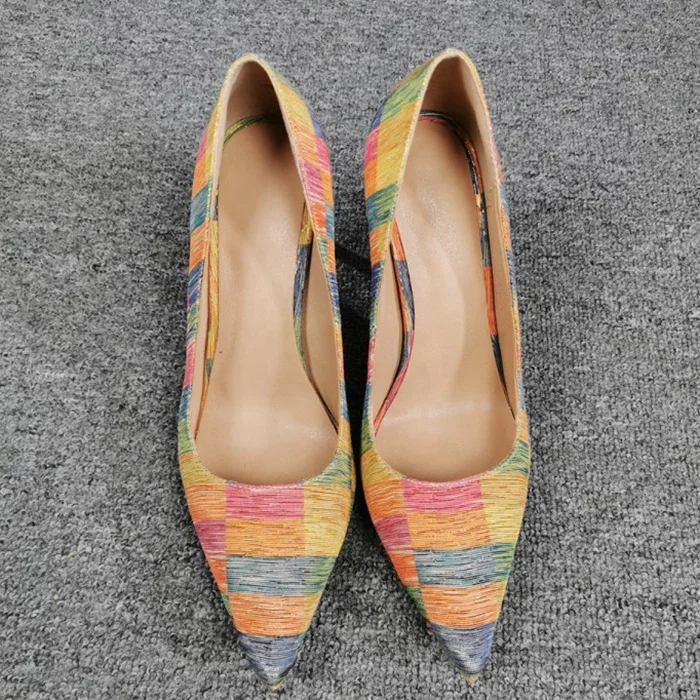 

Mixed Color Large Size 47 Women Stiletto Shoes High Thin Heels Pointed toe Pumps Ladies Dress Shoes, Mixed colors
