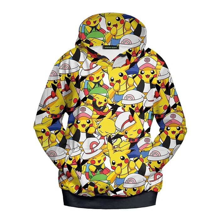 

Pokemon Hoodie Funny Sweatshirt 3d Printed Men Woman Pullovers Clothes Cartoon Korean Men Hoodie