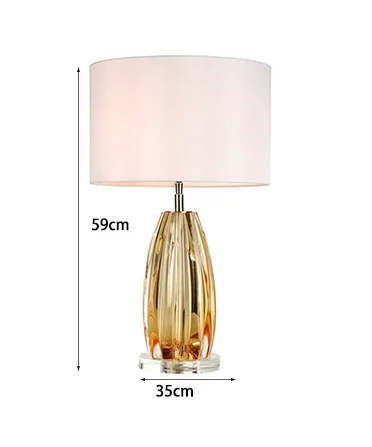 crystal glass table lamps