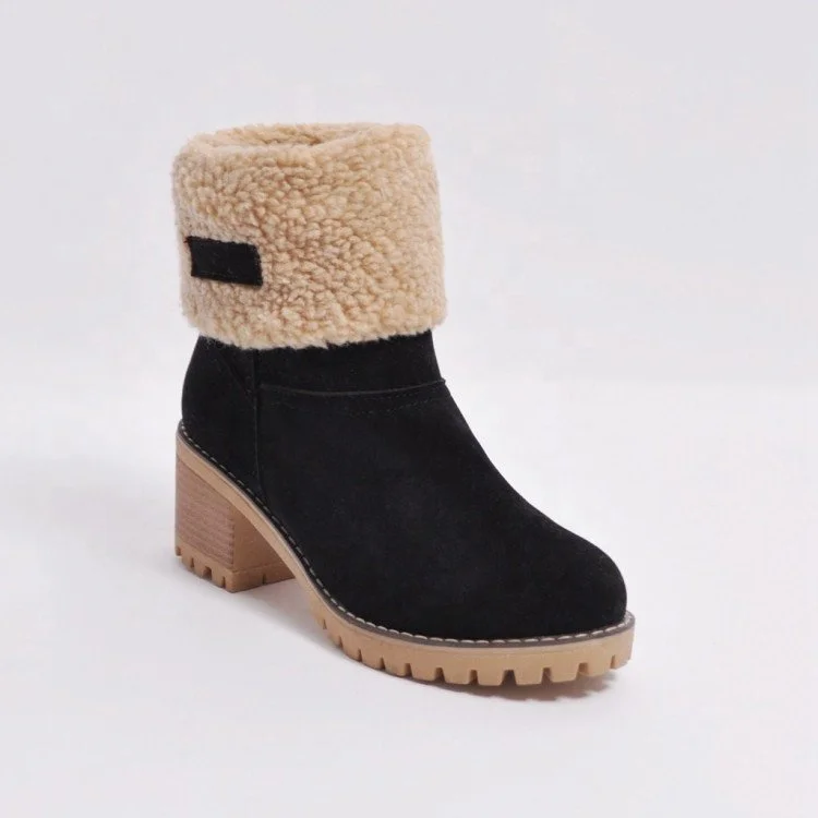 

women warm soft snow boots for ladies multi color winter shoes cow leather faux sheep fur with bow cute snow boots, As picture show or customized