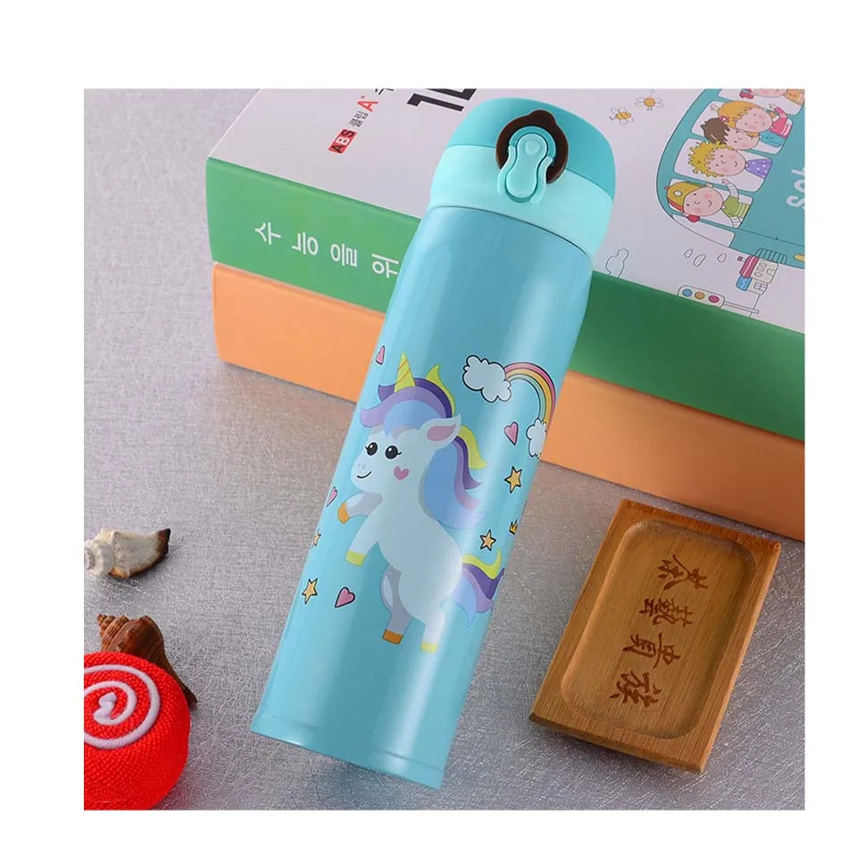 

YIDING Hot product stainless steel water bottles unicorn tumbler thermoses flask bottle for kids, As is or customized