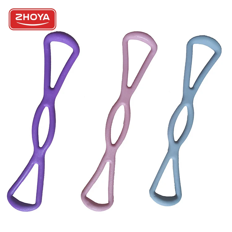 

Fitness 8 shape Resistance Bands Tube Fitness Muscle Workout Exercise Yoga resistance band, As pic shown
