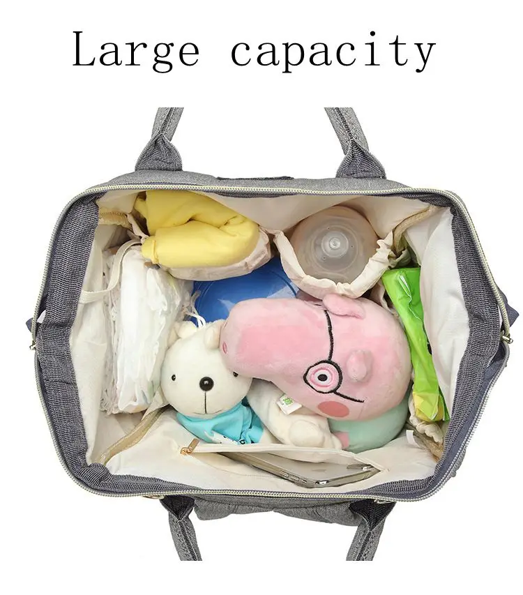 Lightweight diaper backpack Customized baby care diaper bag with USB