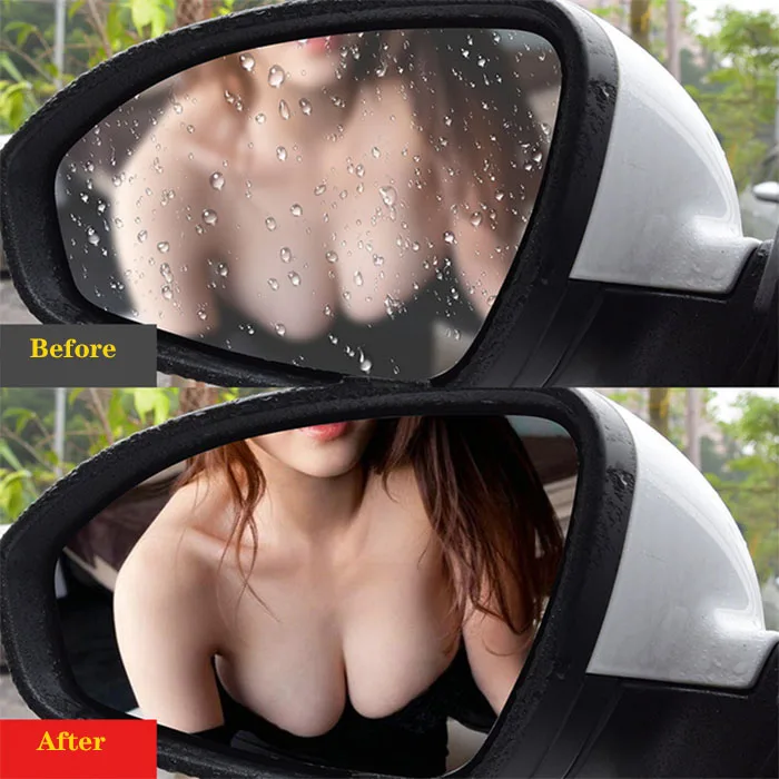 

Free shipping AEP hot selling anti-fog film rainproof film size 100mm X 100mm for car rearview mirror, Clear
