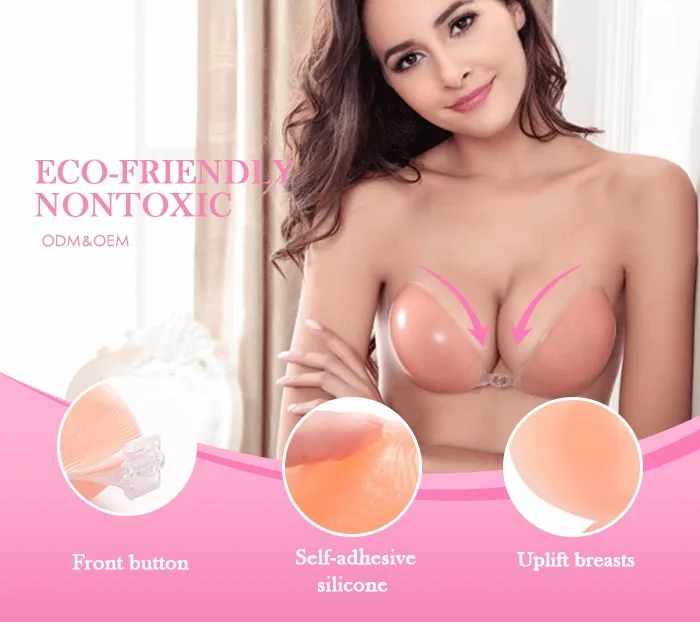 women sexy plus size strapless adhesive