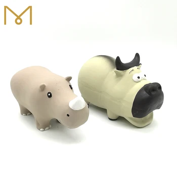 rhino dog toy