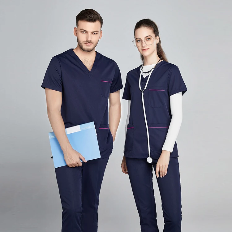 100%Cotton Doctor Nurse Suit Sets Medical Hospital Uniform  Scrub