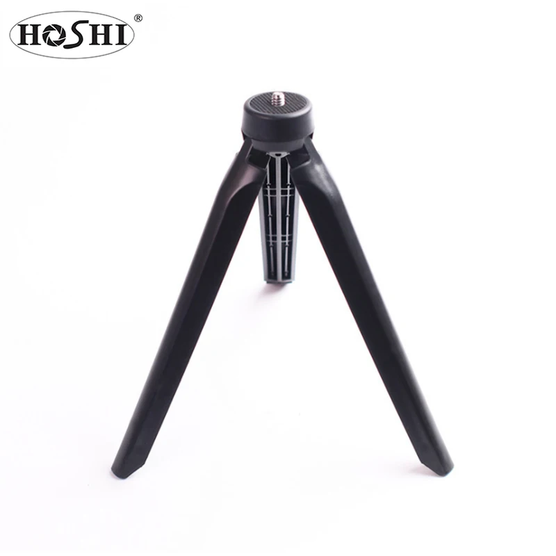 

HOSHI Mini Tripod Universal Black Plastic Tripod Rotation Desktop Base Support mount for action cameras mobile phones ring light