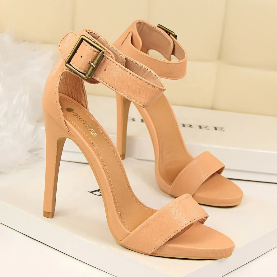 

Classics Sexy Women Wedding Shoes Peep Toe High Heels Shoes Woman Sandals