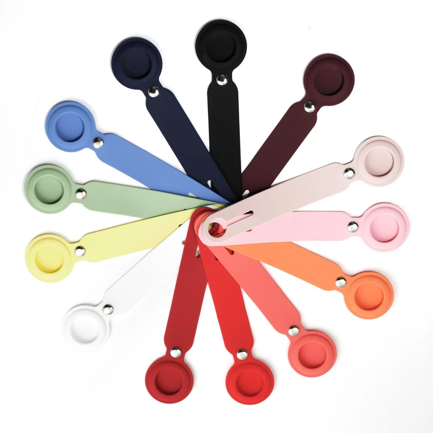 

Hot sale Colorful Tracker Anti-drop Protective Silicone Anti-lost Holder Case Cover For Airtags Apple, Customized color