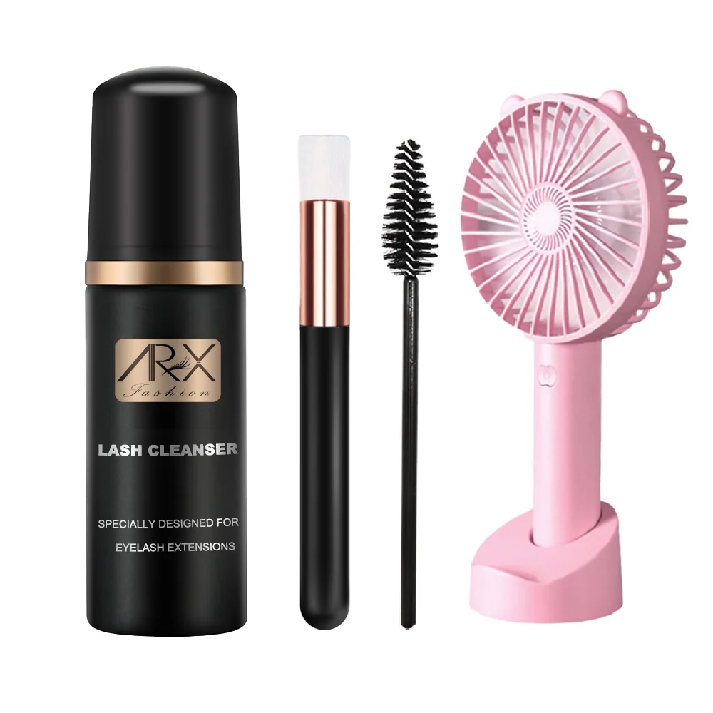 

Best selling cleanser label kit gel for extensions foam pump concentrate brush Private Labels lash strip shampoo