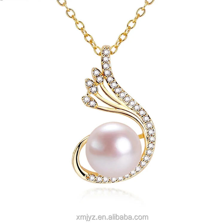 

Certified Internet Celebrity Live Broadcast Natural Freshwater Pearl Pendant Phoenix Tail Choker 18K Gilded Super Strong