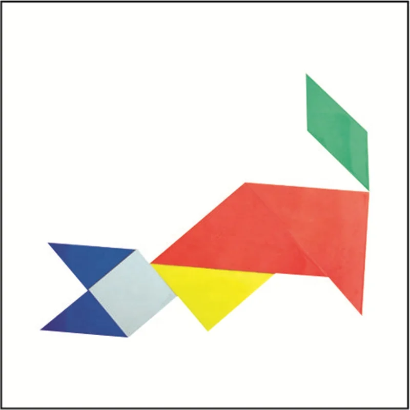 
Educational plastic tangram puzzle game toys for kids 