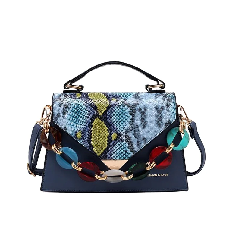 

Korean fashion designer snake-print fashion 2021 luxury handbags for women handbags for women, Picture