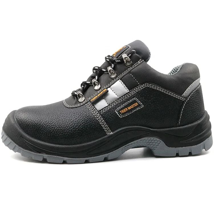 
Hot sales black leather anti static waterproof steel toe industrial safety shoes s3 