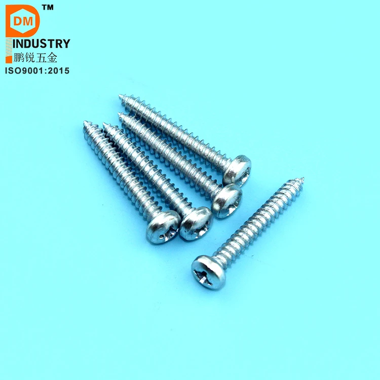
DIN 7981 cross recessed pan head sef tapping screws 