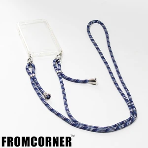 2019 new style transparent TPU+PC phone case with standard ring and crossbody PPM cord strap necklace for iphone X XR XS MAX 2