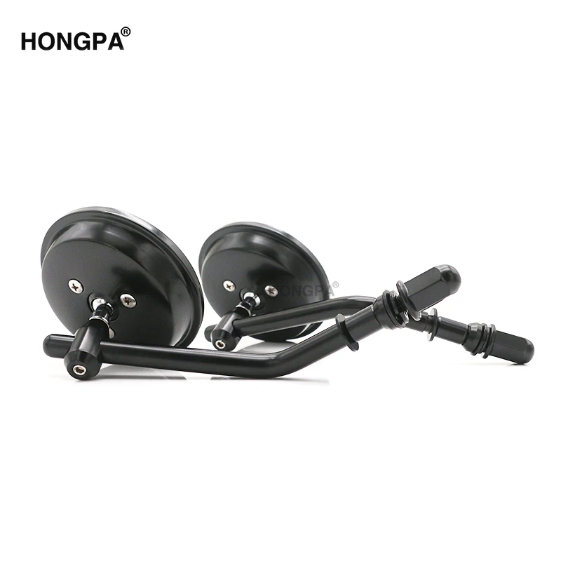 
Retro 2Pcs Universal 8mm Bolt Black Round Motorcycle Rearview Side Mirror With Hight Quality 